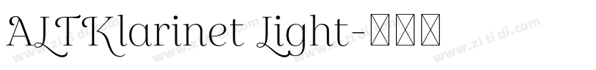 ALTKlarinet Light字体转换